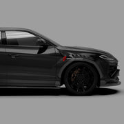 DRY CARBON BODY KIT for Lamborghini Urus SE 2024+
Set includes:

Front Lip
Hood Bonnet
Front Fenders
Front Fender Vents
Side Skirts
Rear Fenders
Roof Spoiler
Ducktail Spoiler
Rear Bumper Fins
Rear Diffuser
Material: Dry Carbon

NOTE: Professional installation is required.