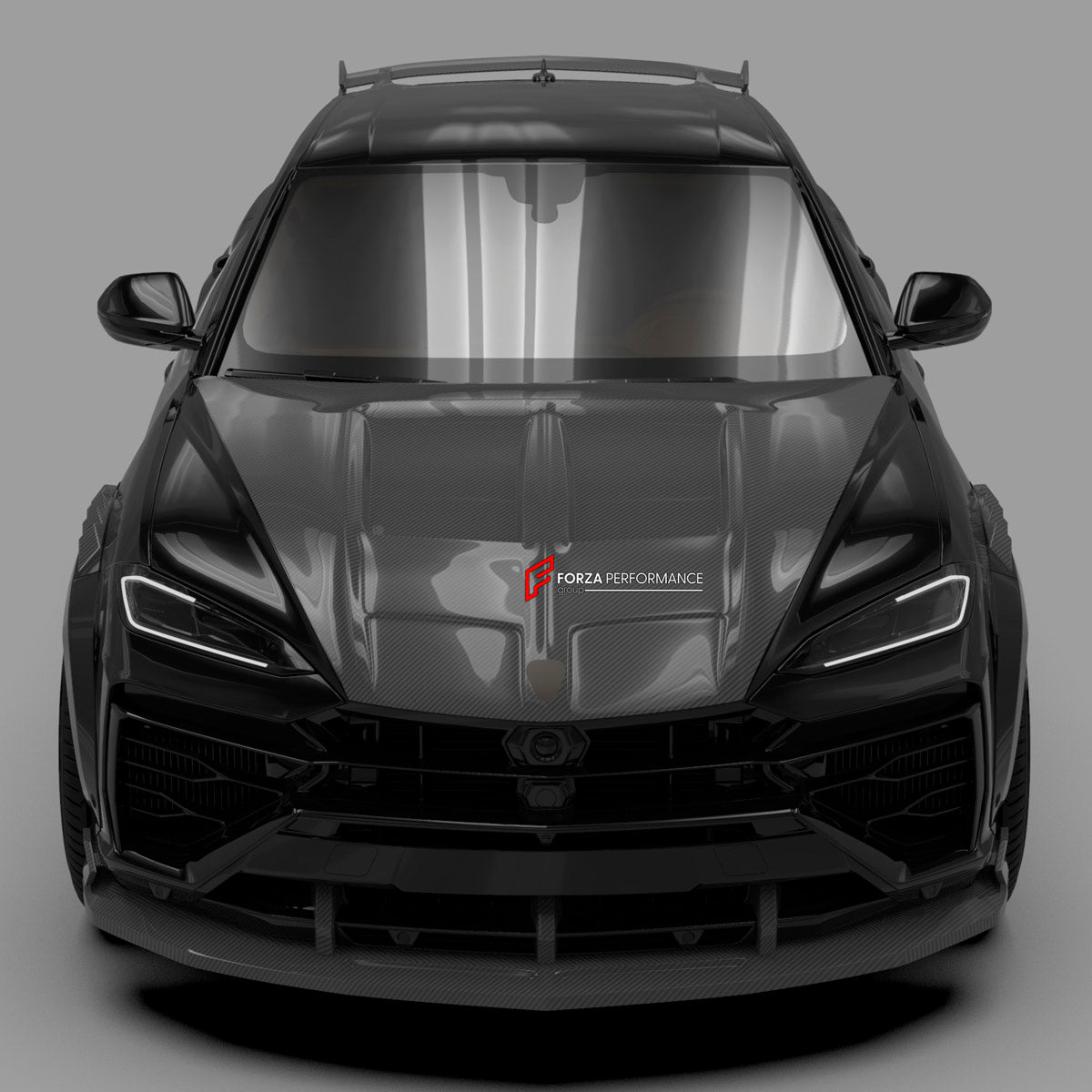 DRY CARBON BODY KIT for Lamborghini Urus SE 2024+
Set includes:

Front Lip
Hood Bonnet
Front Fenders
Front Fender Vents
Side Skirts
Rear Fenders
Roof Spoiler
Ducktail Spoiler
Rear Bumper Fins
Rear Diffuser
Material: Dry Carbon

NOTE: Professional installation is required.