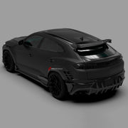 DRY CARBON BODY KIT for Lamborghini Urus SE 2024+
Set includes:

Front Lip
Hood Bonnet
Front Fenders
Front Fender Vents
Side Skirts
Rear Fenders
Roof Spoiler
Ducktail Spoiler
Rear Bumper Fins
Rear Diffuser
Material: Dry Carbon

NOTE: Professional installation is required.