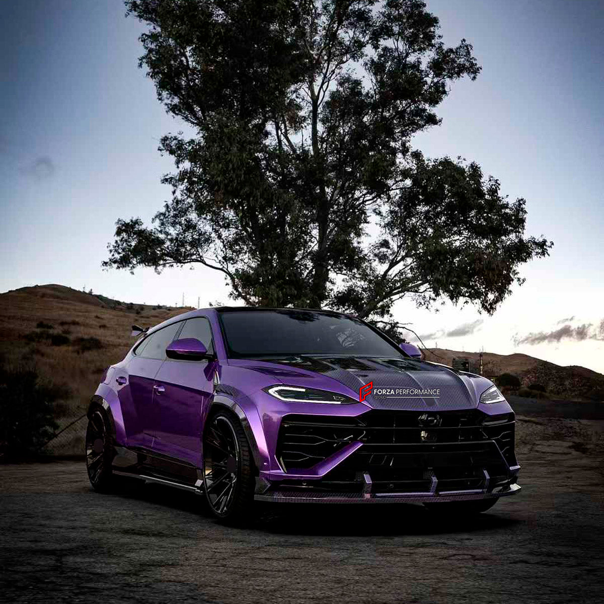 DRY CARBON BODY KIT for Lamborghini Urus SE 2024+
Set includes:

Front Lip
Hood Bonnet
Front Fenders
Front Fender Vents
Side Skirts
Rear Fenders
Roof Spoiler
Ducktail Spoiler
Rear Bumper Fins
Rear Diffuser
Material: Dry Carbon

NOTE: Professional installation is required.