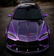 DRY CARBON BODY KIT for Lamborghini Urus SE 2024+
Set includes:

Front Lip
Hood Bonnet
Front Fenders
Front Fender Vents
Side Skirts
Rear Fenders
Roof Spoiler
Ducktail Spoiler
Rear Bumper Fins
Rear Diffuser
Material: Dry Carbon

NOTE: Professional installation is required.