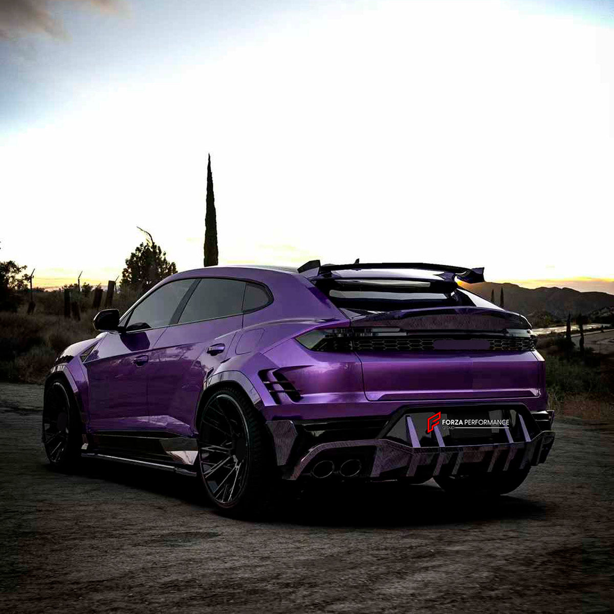 DRY CARBON BODY KIT for Lamborghini Urus SE 2024+
Set includes:

Front Lip
Hood Bonnet
Front Fenders
Front Fender Vents
Side Skirts
Rear Fenders
Roof Spoiler
Ducktail Spoiler
Rear Bumper Fins
Rear Diffuser
Material: Dry Carbon

NOTE: Professional installation is required.