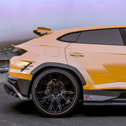 DRY CARBON BODY KIT for Lamborghini Urus SE 2024+
Set includes:

Front Lip
Hood Bonnet
Front Fenders
Front Fender Vents
Side Skirts
Rear Fenders
Roof Spoiler
Ducktail Spoiler
Rear Bumper Fins
Rear Diffuser
Material: Dry Carbon

NOTE: Professional installation is required.
