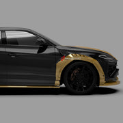 DRY CARBON BODY KIT for Lamborghini Urus SE 2024+
Set includes:

Front Lip
Hood Bonnet
Front Fenders
Front Fender Vents
Side Skirts
Rear Fenders
Roof Spoiler
Ducktail Spoiler
Rear Bumper Fins
Rear Diffuser
Material: Dry Carbon

NOTE: Professional installation is required.