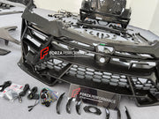 DRY CARBON BODY KIT with EXHAUST SYSTEM for LAMBORGHINI URUS SE 2024+ FORZA PERFORMANCE custom fit VENATUS SE buy
Set includes:

Front Bumper Assembly
Hood Bonnet
Hood Bonnet Trims
Front Fenders
Front Fender Flares
Front Fender Vents
Side Mirror Covers
Side Skirts
Rear Fenders
Rear Fender Flares
Roof Spoiler
Trunk Lid Wing Spoiler
Rear Diffuser
Exhaust System
Material: Dry Carbon

NOTE: Professional installation is required.