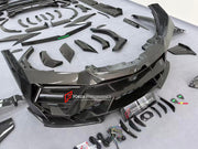 DRY CARBON BODY KIT with EXHAUST SYSTEM for LAMBORGHINI URUS SE 2024+ FORZA PERFORMANCE custom fit VENATUS SE buy
Set includes:

Front Bumper Assembly
Hood Bonnet
Hood Bonnet Trims
Front Fenders
Front Fender Flares
Front Fender Vents
Side Mirror Covers
Side Skirts
Rear Fenders
Rear Fender Flares
Roof Spoiler
Trunk Lid Wing Spoiler
Rear Diffuser
Exhaust System
Material: Dry Carbon

NOTE: Professional installation is required.