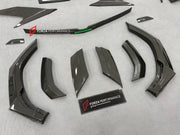 DRY CARBON BODY KIT with EXHAUST SYSTEM for LAMBORGHINI URUS SE 2024+ FORZA PERFORMANCE custom fit VENATUS SE buy
Set includes:

Front Bumper Assembly
Hood Bonnet
Hood Bonnet Trims
Front Fenders
Front Fender Flares
Front Fender Vents
Side Mirror Covers
Side Skirts
Rear Fenders
Rear Fender Flares
Roof Spoiler
Trunk Lid Wing Spoiler
Rear Diffuser
Exhaust System
Material: Dry Carbon

NOTE: Professional installation is required.