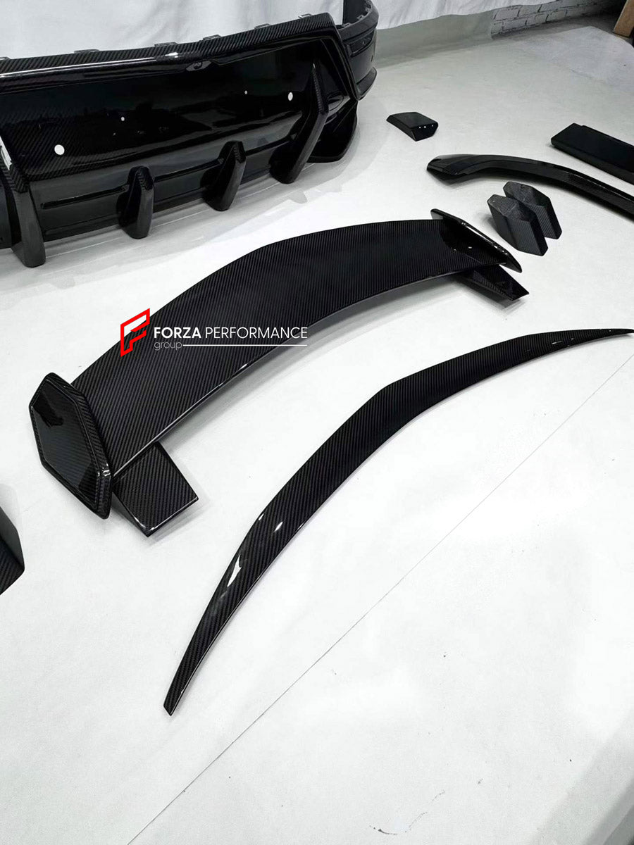 DRY CARBON BODY KIT for LAMBORGHINI URUS SE 2024+ FORZA PERFORMANCE custom fit U Style

Set includes:
Front Lip
Hood Bonnet
Fender Flares
Side Skirts
Roof Spoiler
Ducktail Spoiler
Rear Diffuser

Material: Dry Carbon

NOTE: Professional installation is required.