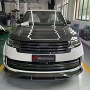 DRY CARBON BODY KIT for LAND ROVER RANGE ROVER L460 2021+ FORZA PERFORMANCE custom fit Mansory Style

Set includes:
Front Lip
Front Bumper Air Vent Covers
Front Grille
Hood Bonnet
Side Fender Vents
Fender Flares
Side Mirror Covers
Side Skirts
Roof Spoiler
Ducktail Spoiler
Rear Diffuser

Material: Dry Carbon, Carbon

NOTE: Professional installation is required.