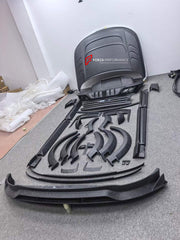 DRY CARBON BODY KIT for LAND ROVER RANGE ROVER L460 2021+ FORZA PERFORMANCE custom fit Mansory Style

Set includes:
Front Lip
Front Bumper Air Vent Covers
Front Grille
Hood Bonnet
Side Fender Vents
Fender Flares
Side Mirror Covers
Side Skirts
Roof Spoiler
Ducktail Spoiler
Rear Diffuser

Material: Dry Carbon, Carbon

NOTE: Professional installation is required.