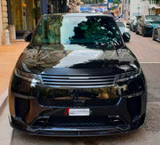 DRY CARBON BODY KIT for LAND ROVER RANGE ROVER SPORT SV L461 2022+ FORZA PERFORMANCE Mansory
Set includes:

Front Lip
Front Bumper Vents
Front Grille
Hood Bonnet Air Intakes
Side Mirror Covers
Side Skirts
Roof Spoiler
Ducktail Spoiler
Rear Diffuser
Rear Bumper Vents
Material: Dry Carbon

NOTE: Professional installation is required.