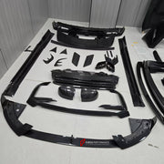 DRY CARBON BODY KIT for LAND ROVER RANGE ROVER SPORT SV L461 2022+ FORZA PERFORMANCE Mansory
Set includes:

Front Lip
Front Bumper Vents
Front Grille
Hood Bonnet Air Intakes
Side Mirror Covers
Side Skirts
Roof Spoiler
Ducktail Spoiler
Rear Diffuser
Rear Bumper Vents
Material: Dry Carbon

NOTE: Professional installation is required.