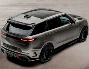 DRY CARBON BODY KIT for LAND ROVER RANGE ROVER SPORT SV L461 2022+ FORZA PERFORMANCE Mansory
Set includes:

Front Lip
Front Bumper Vents
Front Grille
Hood Bonnet Air Intakes
Side Mirror Covers
Side Skirts
Roof Spoiler
Ducktail Spoiler
Rear Diffuser
Rear Bumper Vents
Material: Dry Carbon

NOTE: Professional installation is required.