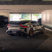 DRY CARBON BODY KIT for LOTUS EMIRA 2022+

Set includes:
Front Lip
Side Mirror Covers
Rear Spoiler Wing

Material: Dry Carbon

NOTE: Professional installation is required.
