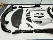 DRY CARBON BODY KIT for McLaren 600LT 2018+
Set includes:

Front Lip
Front Bumper
Side Skirts
Engine Cover Lid
Rear Spoiler Wing
Rear Diffuser
Rear Bumper
Material: Dry Carbon

NOTE: Professional installation is required.
