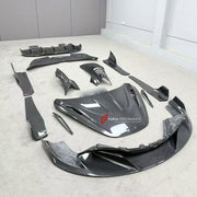 DRY CARBON BODY KIT for MCLAREN 720S COUPE 2017 - 2023 FORZA PERFORMANCE custom fit Ryft Style

Set includes:
Front Lip
Hood Bonnet
Front Fenders
Side Skirts
Rear Spoiler Wing
Rear Diffuser

Material: Dry Carbon

NOTE: Professional installation is required.