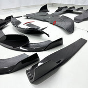 DRY CARBON BODY KIT for MCLAREN 720S COUPE 2017 - 2023

Set includes:
Front Lip
Front Bumper Canards
Side Skirts
Ducktail Spoiler
Rear Spoiler Wing
Rear Diffuser

Material: Dry Carbon

NOTE: Professional installation is required.