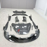 DRY CARBON BODY KIT for MCLAREN 720S COUPE 2017 - 2023 FORZA PERFORMANCE custom fit Ryft Style

Set includes:
Front Lip
Hood Bonnet
Front Fenders
Side Skirts
Rear Spoiler Wing
Rear Diffuser

Material: Dry Carbon

NOTE: Professional installation is required.