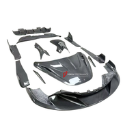 DRY CARBON BODY KIT for MCLAREN 720S COUPE 2017 - 2023 FORZA PERFORMANCE custom fit Ryft Style

Set includes:
Front Lip
Hood Bonnet
Front Fenders
Side Skirts
Rear Spoiler Wing
Rear Diffuser

Material: Dry Carbon

NOTE: Professional installation is required.