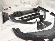 DRY CARBON BODY KIT for MCLAREN ARTURA 2021+ FORZA PERFORMANCE custom fit Novitec Style

Set includes:
Front Lip
Front Bumper Canards
Side Skirts
Side Air Intake Covers
Rear Spoiler Wing
Rear Diffuser

Material: Dry Carbon

NOTE: Professional installation is required.