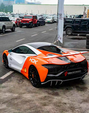 DRY CARBON BODY KIT for MCLAREN ARTURA 2021+

Set includes:

Front Lip
Side Skirts
Side Air Vent Covers
Rear Side Splitters
Rear Spoiler Wing
Rear Diffuser
Material: Dry Carbon

Note: Professional installation is required