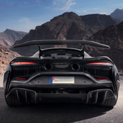 DRY CARBON BODY KIT for MCLAREN ARTURA 2021+

Set includes:

Front Lip
Side Skirts
Side Air Vent Covers
Rear Side Splitters
Rear Spoiler Wing
Rear Diffuser
Material: Dry Carbon

Note: Professional installation is required