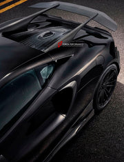 DRY CARBON BODY KIT for MCLAREN ARTURA 2021+

Set includes:

Front Lip
Side Skirts
Side Air Vent Covers
Rear Side Splitters
Rear Spoiler Wing
Rear Diffuser
Material: Dry Carbon

Note: Professional installation is required