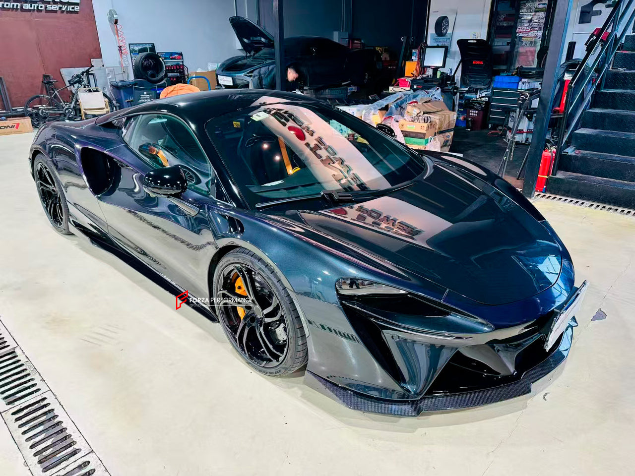 DRY CARBON BODY KIT for MCLAREN ARTURA
Set includes:
Front Lip
Side Skirts
Rear Bumper Trim
Rear Diffuser
Material: Dry Carbon
Note: Professional installation is required
CONTACT US FOR PRICING