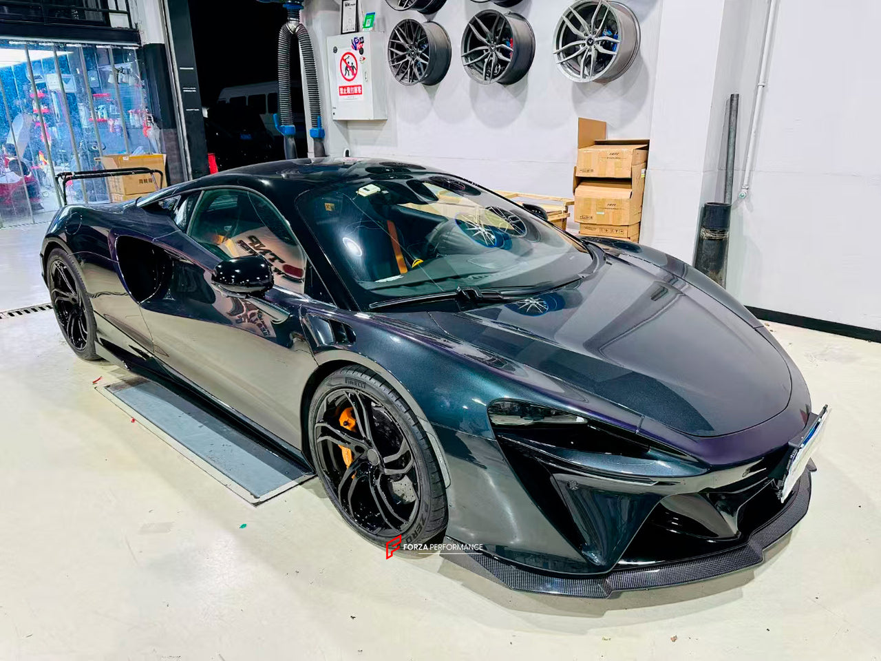 DRY CARBON BODY KIT for MCLAREN ARTURA
Set includes:
Front Lip
Side Skirts
Rear Bumper Trim
Rear Diffuser
Material: Dry Carbon
Note: Professional installation is required
CONTACT US FOR PRICING