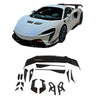 CARBON BODY KIT for MCLAREN ARTURA

Set includes:

Front Lip
Front Bumper Canards
Side Skirts

Side Air Vent Covers
Rear GT Wing Spoiler

Material: Carbon Fiber

Note: Professional installation is required

CONTACT US FOR PRICING