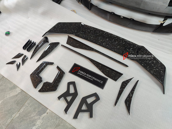CARBON BODY KIT for MCLAREN ARTURA

Set includes:

Front Lip
Front Bumper Canards
Side Skirts

Side Air Vent Covers
Rear GT Wing Spoiler

Material: Carbon Fiber

Note: Professional installation is required

CONTACT US FOR PRICING