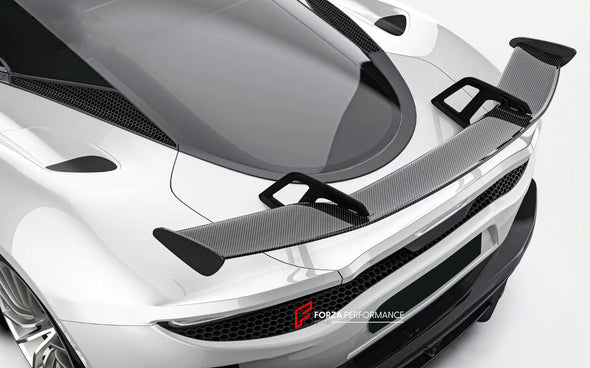 DRY CARBON BODY KIT FOR MCLAREN GT 2019 - 2023

Set Include:

Front Lip

Front Hood / Bonnet
Side Skirts
Side Air Vent Covers
Rear Spoiler
Rear Diffuser

Material: Dry Carbon

CONTACT US FOR PRICING