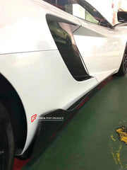 DRY CARBON BODY KIT for MCLAREN MP4-12C 2011 - 2014

Set includes:

Front Bumper Insert

Front Bumper Canards
Side Skirts
Side Air Vents Cover
Rear Spoiler
Rear Diffuser

Material: Dry Carbon

Note: Professional installation is required

CONTACT US FOR PRICING