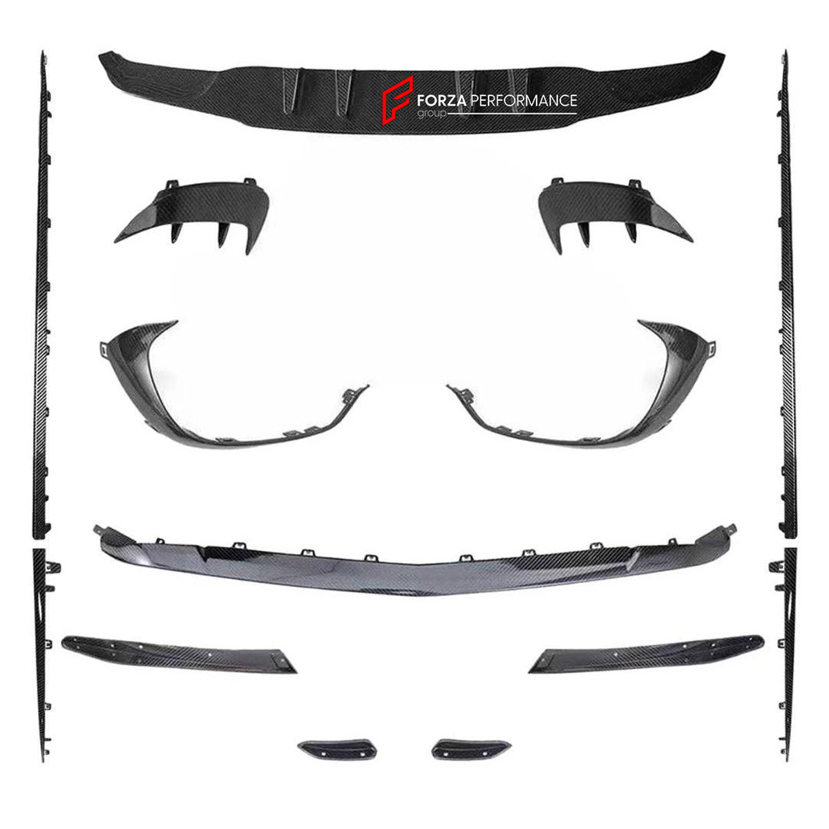 DRY CARBON BODY KIT for MERCEDES-BENZ A-CLASS AMG W177 A45 2018+

Set includes:
Front Lip
Front Bumper Canards
Side Skirts
Rear Diffuser

Material: Dry Carbon

NOTE: Professional installation is required.