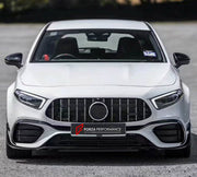 DRY CARBON BODY KIT for MERCEDES-BENZ A-CLASS AMG W177 A45 2018+

Set includes:
Front Lip
Front Bumper Canards
Side Skirts
Rear Diffuser

Material: Dry Carbon

NOTE: Professional installation is required.