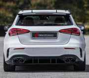 DRY CARBON BODY KIT for MERCEDES-BENZ A-CLASS AMG W177 A45 2018+

Set includes:
Front Lip
Front Bumper Canards
Side Skirts
Rear Diffuser

Material: Dry Carbon

NOTE: Professional installation is required.