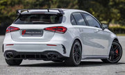 DRY CARBON BODY KIT for MERCEDES-BENZ A-CLASS AMG W177 A45 2018+

Set includes:
Front Lip
Front Bumper Canards
Side Skirts
Rear Diffuser

Material: Dry Carbon

NOTE: Professional installation is required.