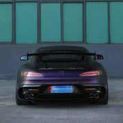 DRY CARBON BODY KIT for MERCEDES-BENZ AMG GT GTS GTC GTR 2014 - 2022 FORZA PERFORMANCE custom fit Black Series

Set includes:
Front Lip
Front Bumper Assembly
Front Grille
License Plate
Hood Bonnet
Front Fenders
Fender Flares
Side Skirts
Rear Spoiler Wing
Rear Bumper Assembly
Rear Diffuser

Material: Dry Carbon, Plastic

NOTE: Professional installation is required.