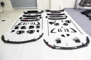 DRY CARBON BODY KIT for Mercedes-Benz AMG GT43 GT50 GT55 GT63 C192 2024+
Set includes:

Front Lip
Front Grille Trims
Front Bumper Canards
Front Bumper Air Vent Trims
Mirror Covers
Side Skirts
Rear Wing Spoiler
Rear Diffuser
Exhaust Tips
Material: Dry Carbon

NOTE: Professional installation is required.