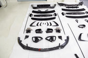 DRY CARBON BODY KIT for Mercedes-Benz AMG GT43 GT50 GT55 GT63 C192 2024+
Set includes:

Front Lip
Front Grille Trims
Front Bumper Canards
Front Bumper Air Vent Trims
Mirror Covers
Side Skirts
Rear Wing Spoiler
Rear Diffuser
Exhaust Tips
Material: Dry Carbon

NOTE: Professional installation is required.