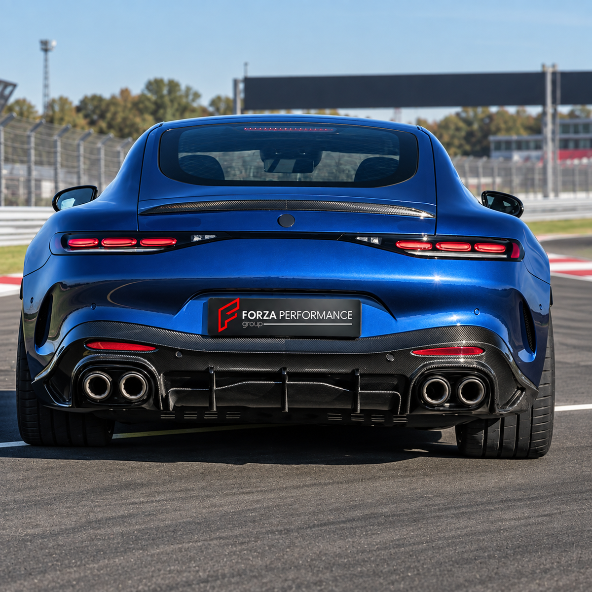 DRY CARBON BODY KIT for MERCEDES-BENZ AMG GT63 C192 COUPE 2024+

Set includes:
Front Lip
Front Bumper Canards
Front Grille Mesh Cover Trims
Hood Bonnet
Side Fender Vents
Side Skirts
Rear Spoiler Wing
Rear Bumper Fins
Rear Diffuser

Material: Dry Carbon

NOTE: Professional installation is required.