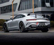 DRY CARBON BODY KIT for MERCEDES-BENZ AMG GT63 S C192 2024+

Set includes:
Front Lip
Front Bumper Canards
Hood Bonnet
Front Fenders
Side Skirts
Rear Spoiler Wing
Rear Bumper Fins
Rear Diffuser

Material: Dry Carbon

NOTE: Professional installation is required.