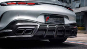 DRY CARBON BODY KIT for MERCEDES-BENZ AMG GT63 S C192 2024+

Set includes:
Front Lip
Front Bumper Canards
Hood Bonnet
Front Fenders
Side Skirts
Rear Spoiler Wing
Rear Bumper Fins
Rear Diffuser

Material: Dry Carbon

NOTE: Professional installation is required.