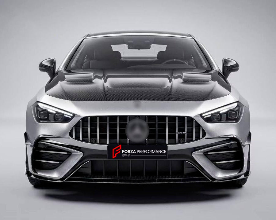 DRY CARBON BODY KIT for MERCEDES BENZ CLE 53 AMG C236 2024+
Set includes:

Front Lip
Front Side Canards
Hood Bonnet
Side Mirrors
Front Fender Air Vent Covers
Side Skirts
Rear Bumper Air Vent Covers
Wing Spoiler
Lip Spoiler
Rear Diffuser
Material: Dry Carbon

NOTE: Professional installation is required.