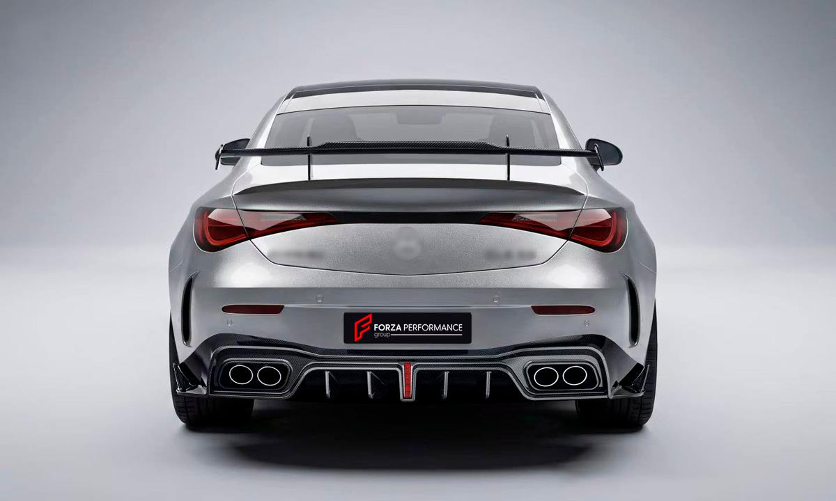 DRY CARBON BODY KIT for MERCEDES BENZ CLE 53 AMG C236 2024+
Set includes:

Front Lip
Front Side Canards
Hood Bonnet
Side Mirrors
Front Fender Air Vent Covers
Side Skirts
Rear Bumper Air Vent Covers
Wing Spoiler
Lip Spoiler
Rear Diffuser
Material: Dry Carbon

NOTE: Professional installation is required.