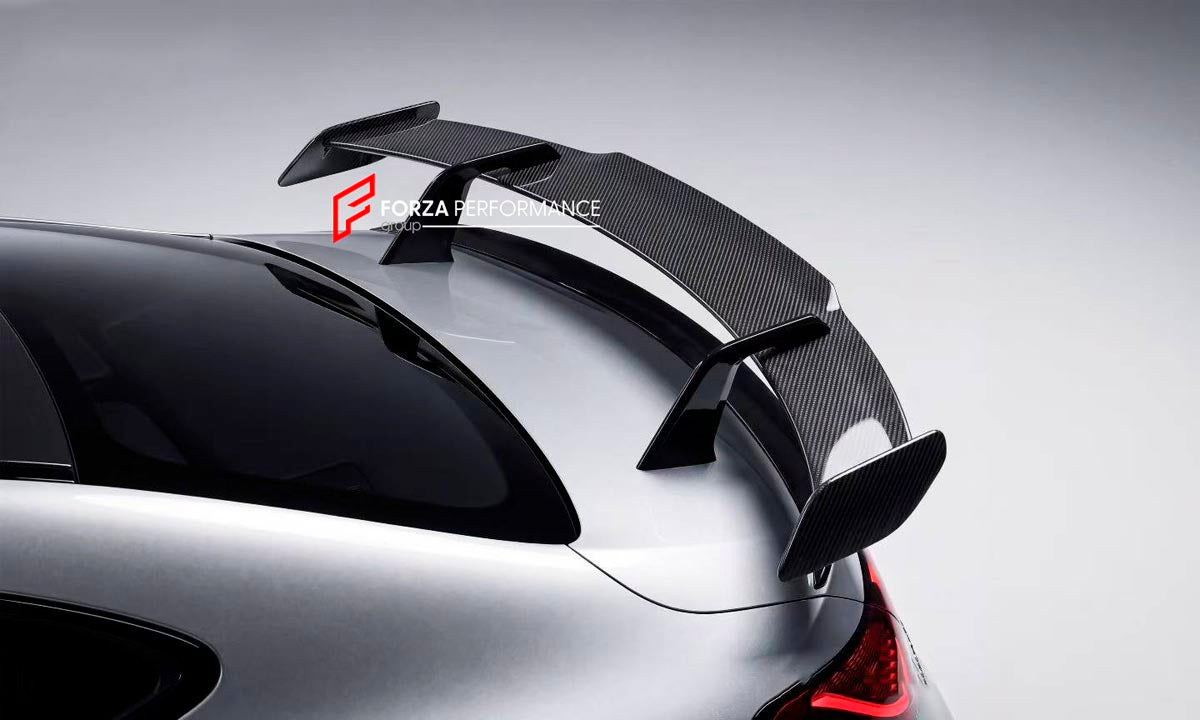 DRY CARBON BODY KIT for MERCEDES BENZ CLE 53 AMG C236 2024+
Set includes:

Front Lip
Front Side Canards
Hood Bonnet
Side Mirrors
Front Fender Air Vent Covers
Side Skirts
Rear Bumper Air Vent Covers
Wing Spoiler
Lip Spoiler
Rear Diffuser
Material: Dry Carbon

NOTE: Professional installation is required.