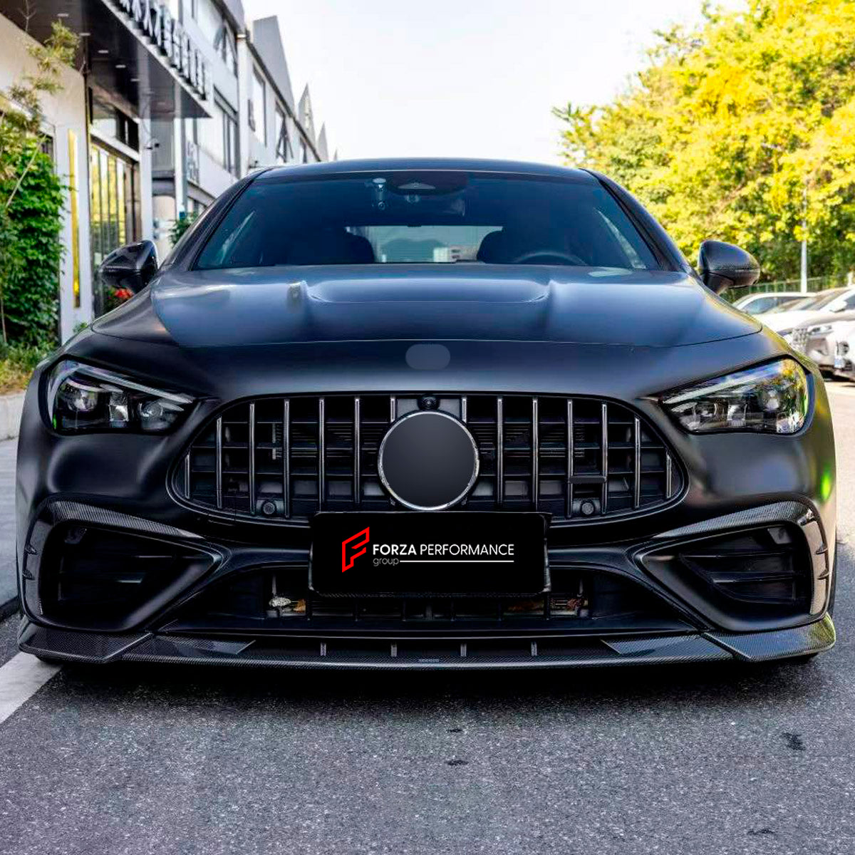 DRY CARBON BODY KIT for Mercedes Benz CLE53 AMG 2024+
Set includes:

Front Lip
Side Mirror Covers
Side Skirts
Roof Spoiler
Rear Diffuser
Material: Dry Carbon

NOTE: Professional installation is required.