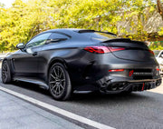 DRY CARBON BODY KIT for Mercedes Benz CLE53 AMG 2024+
Set includes:

Front Lip
Side Mirror Covers
Side Skirts
Roof Spoiler
Rear Diffuser
Material: Dry Carbon

NOTE: Professional installation is required.