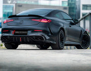 DRY CARBON BODY KIT for Mercedes Benz CLE53 AMG 2024+
Set includes:

Front Lip
Side Mirror Covers
Side Skirts
Roof Spoiler
Rear Diffuser
Material: Dry Carbon

NOTE: Professional installation is required.