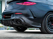 DRY CARBON BODY KIT for Mercedes Benz CLE53 AMG 2024+
Set includes:

Front Lip
Side Mirror Covers
Side Skirts
Roof Spoiler
Rear Diffuser
Material: Dry Carbon

NOTE: Professional installation is required.
